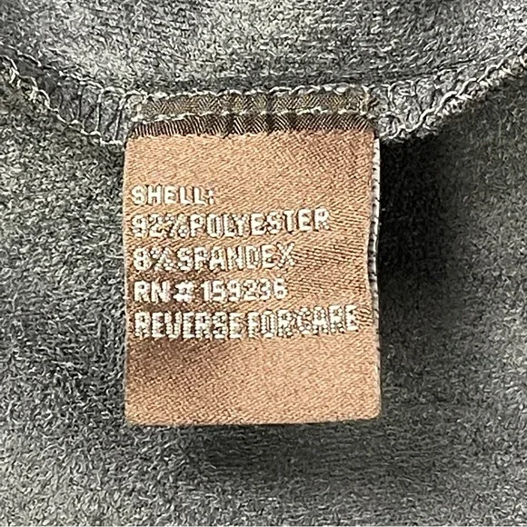 J.MCLAUGHLIN charcoal grey faux suede short sleeve crew neck swing dress size S - Picture 12 of 14